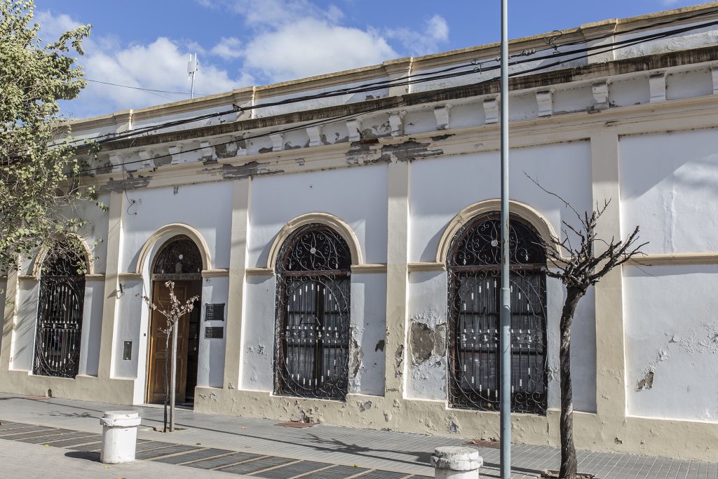 Obras de restauración en la Casa de la Cultura.