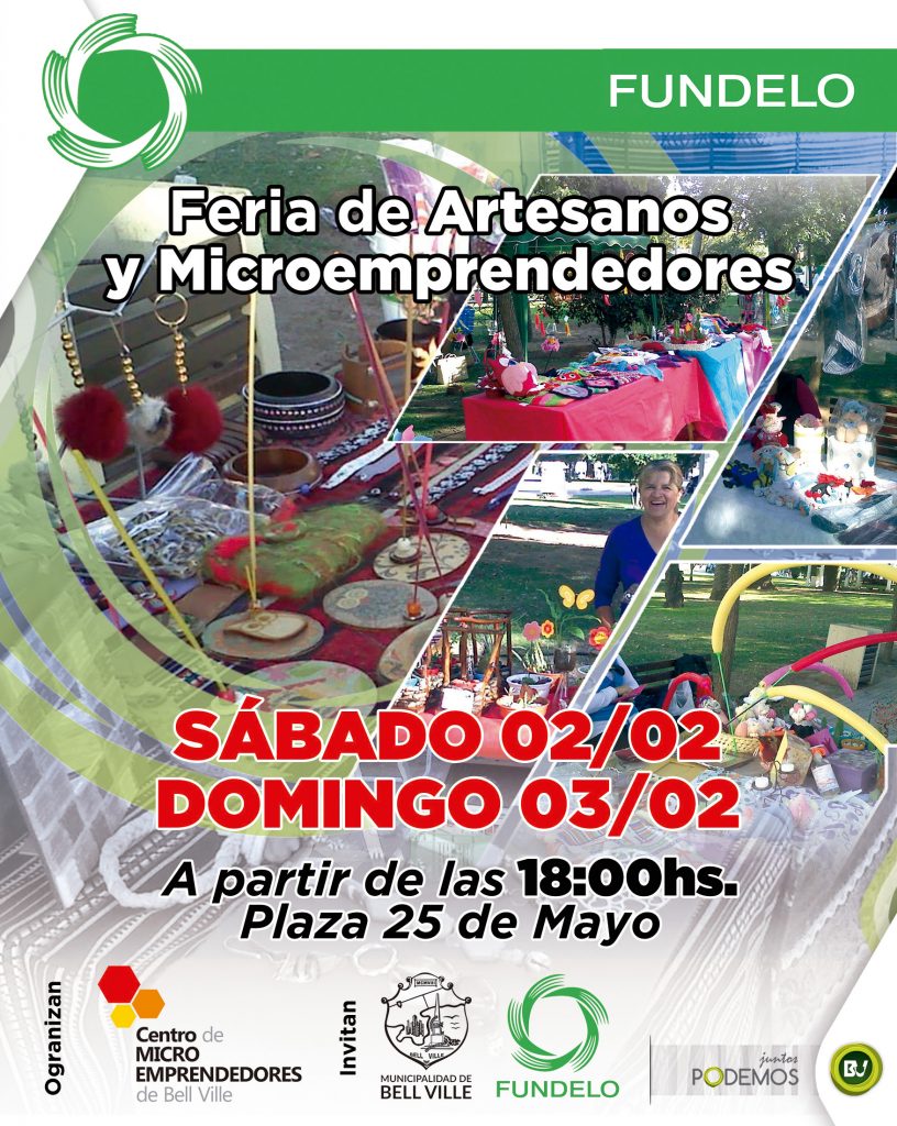 Llega otra Feria de Artesanos y Microemprendedores.