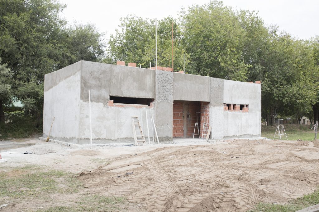 Avance de obras en la pista de atletismo.