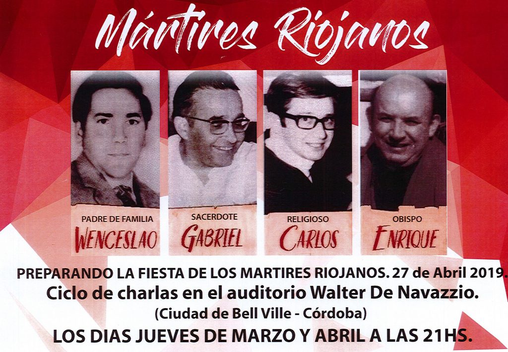 La Fiesta de los Mártires Riojanos declarada de “Interés Municipal”.