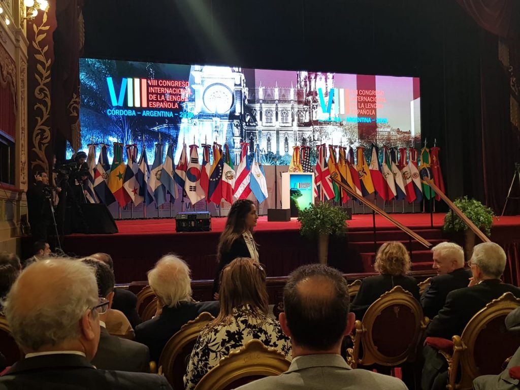 El Dr. Briner en el Congreso Internacional de la Lengua Española.