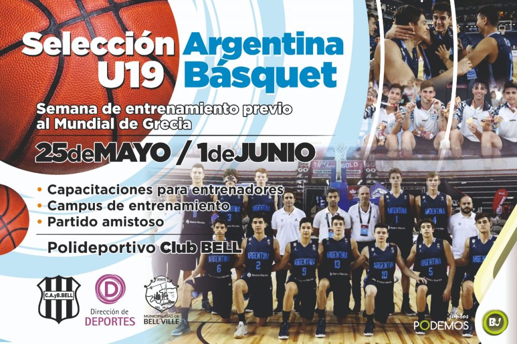 En su camino al mundial, llega a la ciudad la Selección Argentina de Básquet U19.