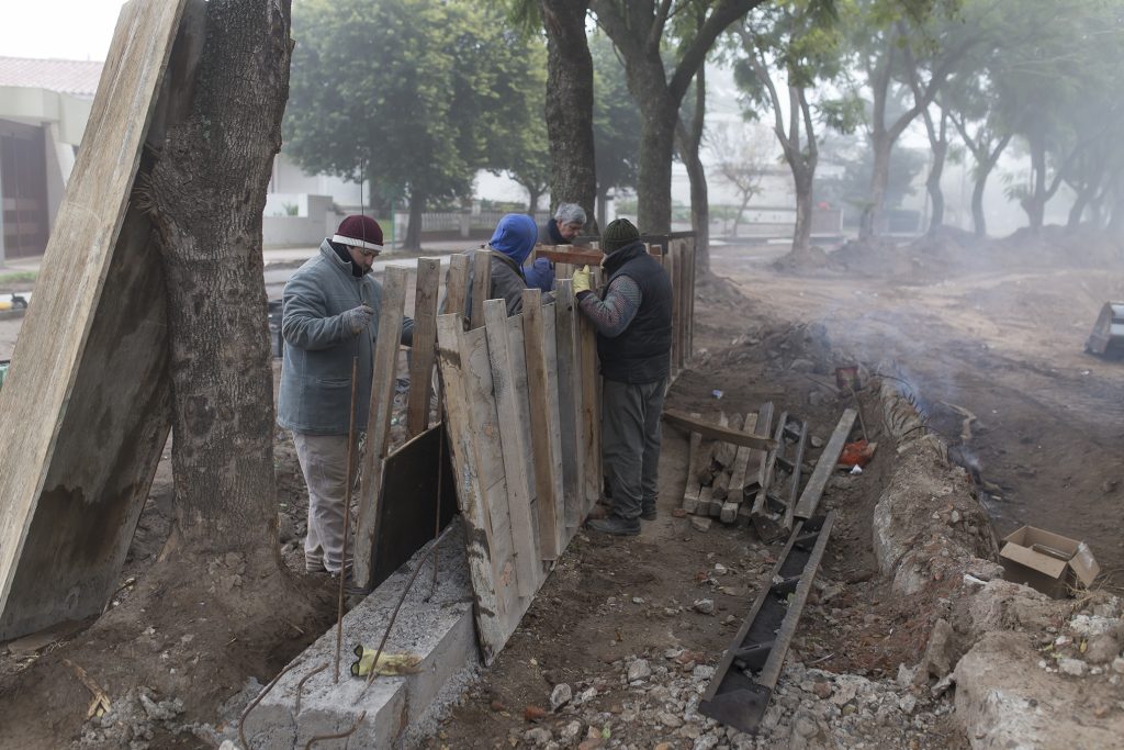 Avanza la obra del Paseo Tucumán.