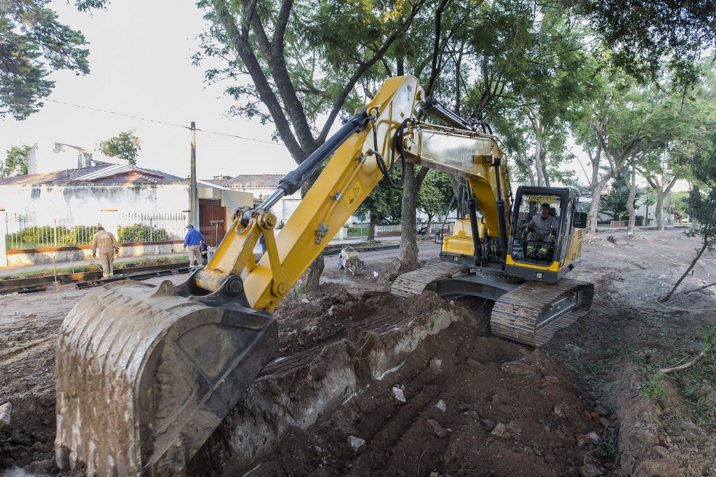 Obra en calle Tucumán.