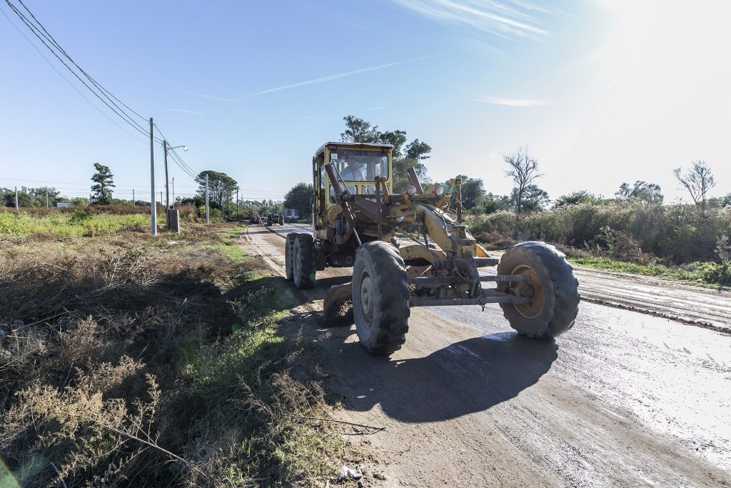 Reacondicionamiento de calles de tierra.