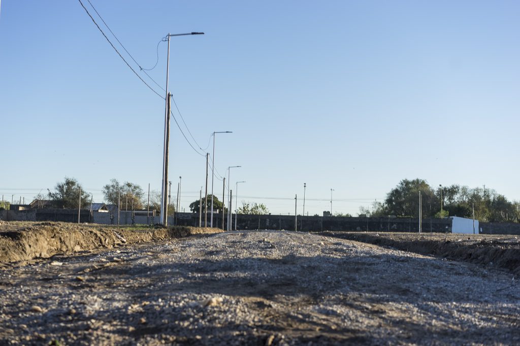 Trabajos en los loteos municipales.