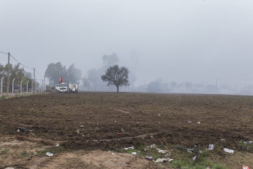 Obras en loteo, próximo a entregarse a sus propietarios.