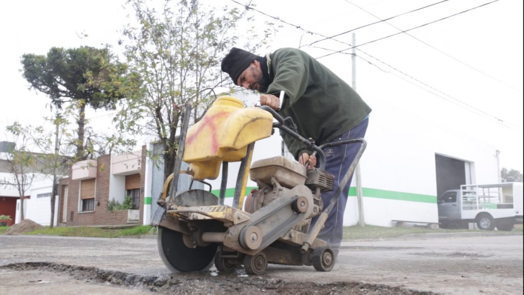 Trabajos en calle Intendente Da Silva.