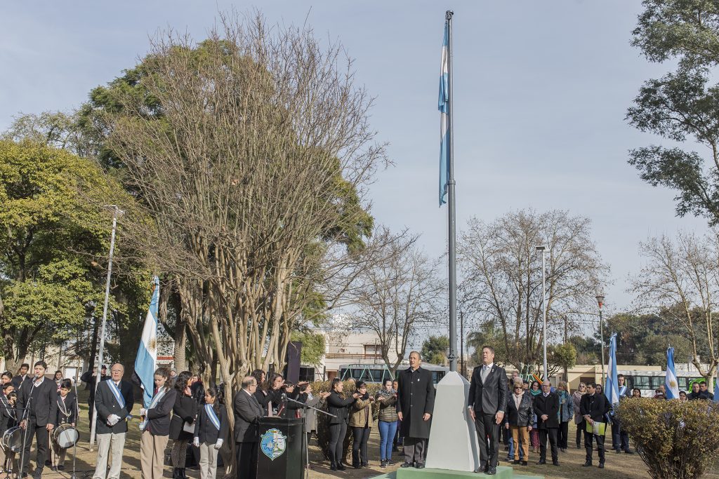 Fervor patriótico en el acto por el Día de la Independencia.