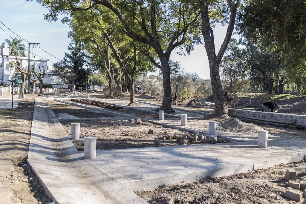 Avances en la obra del Paseo Tucumán.