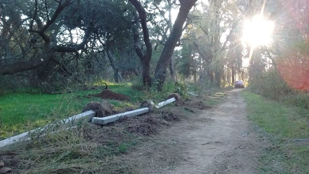 Se extiende el alambrado perimetral en el Vivero Municipal.