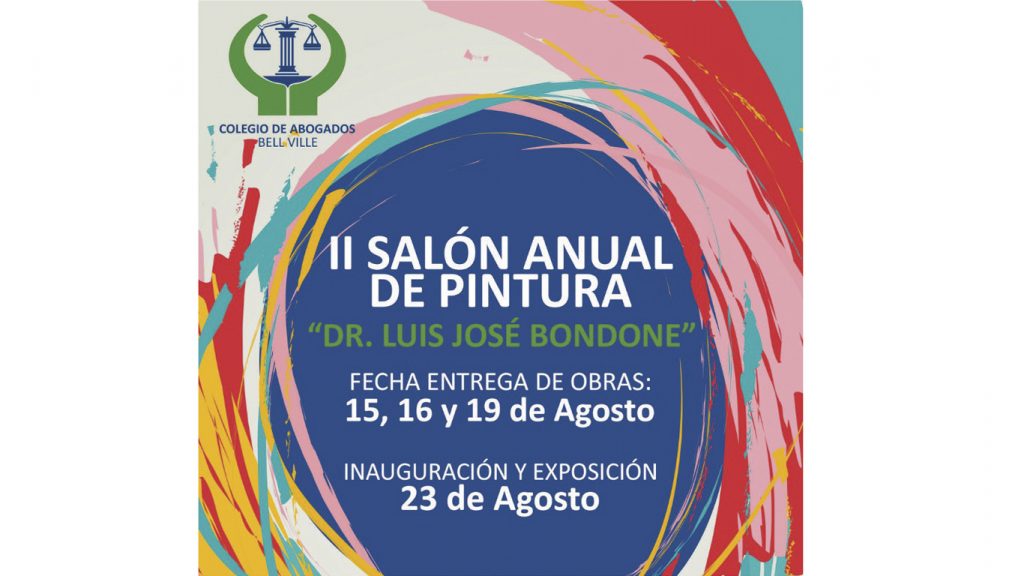 El Colegio de Abogados presentó el II Salón Anual de Pintura.