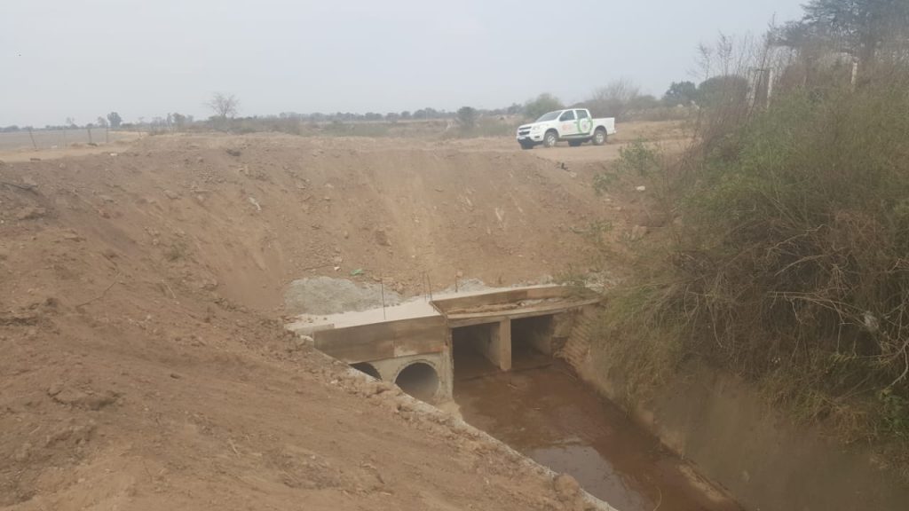 Culminó la ampliación del canal de calle Chubut