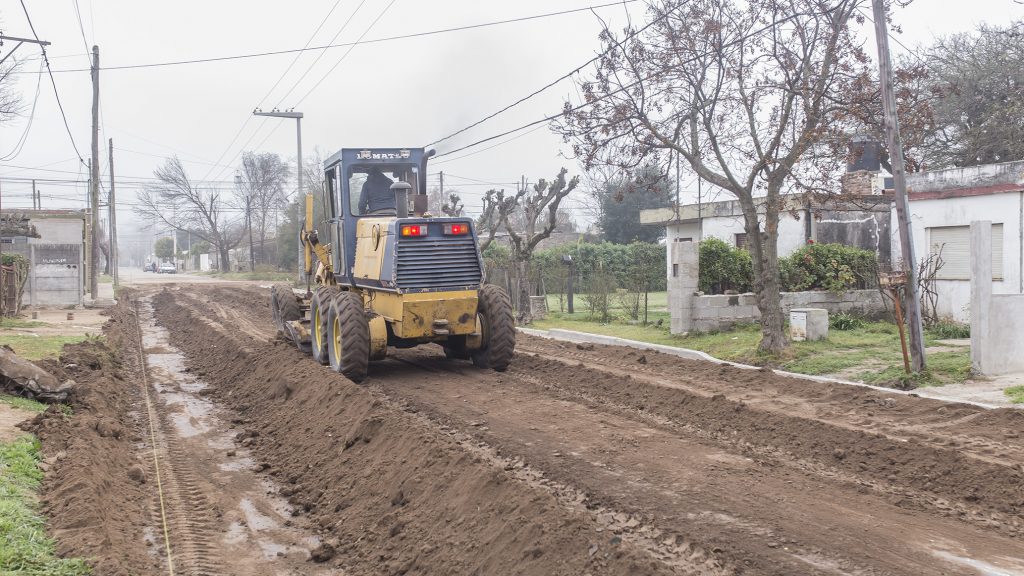 Cordón cuneta en calle Jujuy