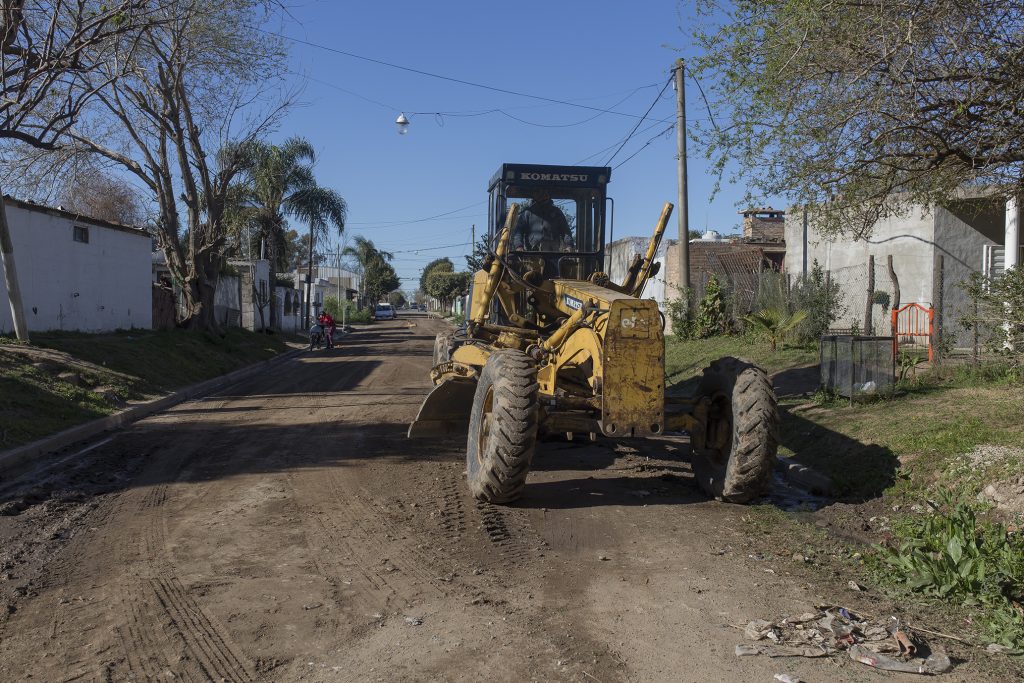 Intervenciones en calles de tierra.