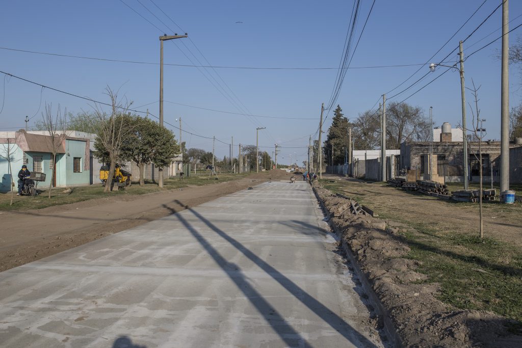 Trabajos de hormigón en calle Córdoba