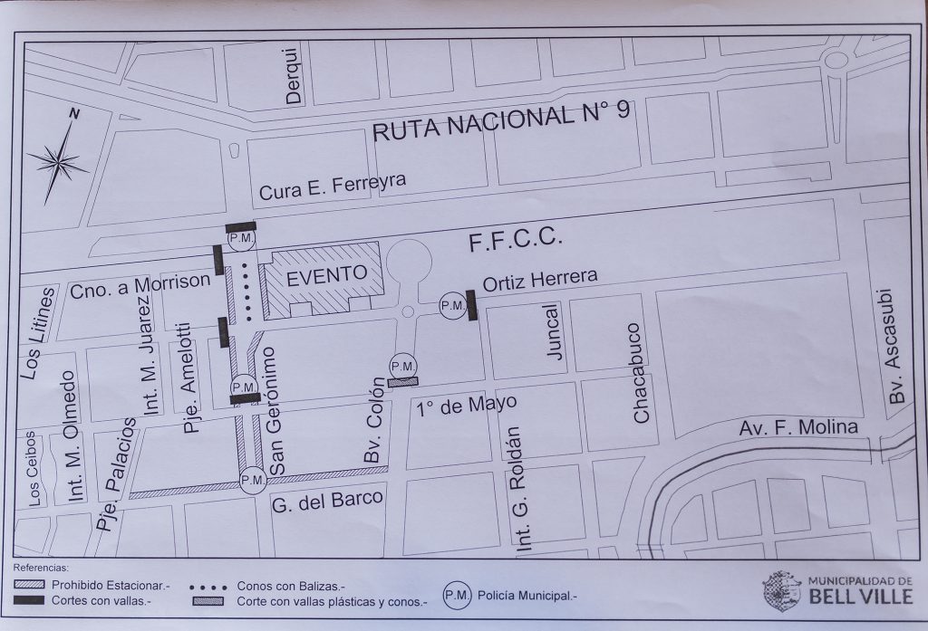 Restricciones al tránsito vehicular en la zona del ferrocarril por la Fiesta de la Pelota de Fútbol.