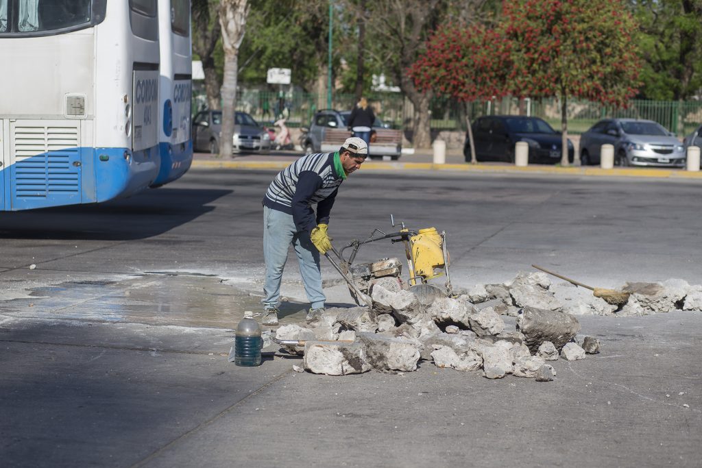 Bacheo en la Terminal de Ómnibus