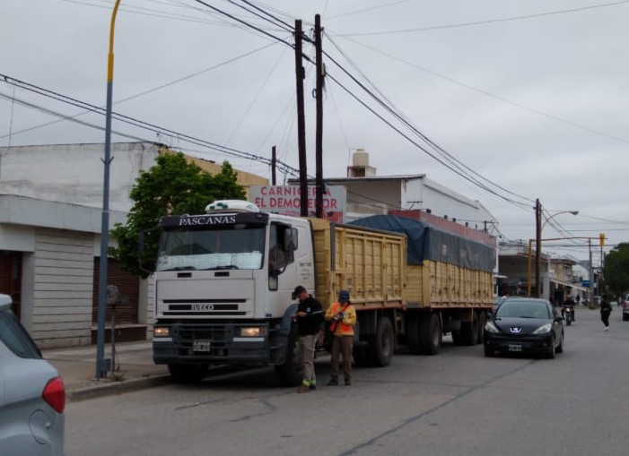 Actas de infracción por camiones transitando en zonas vedadas para ello.