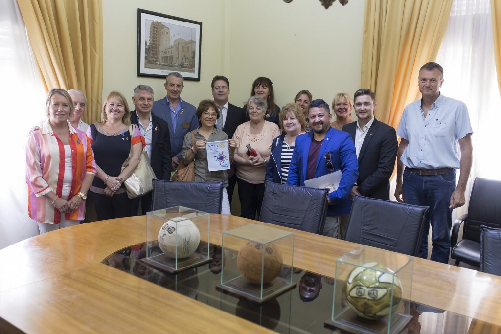 El Intendente recibió el saludo del Gobernador Rotario