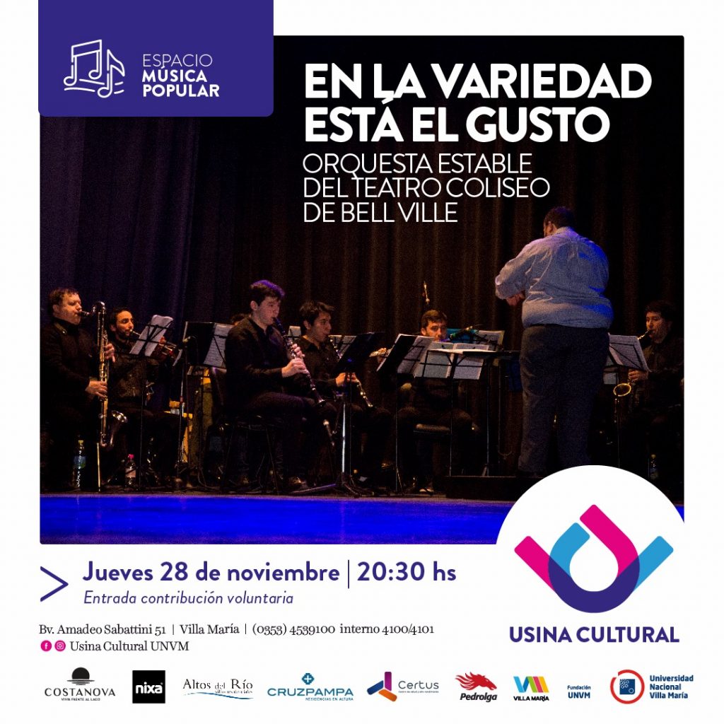 La Orquesta Estable del Teatro Coliseo se presentará en Villa María