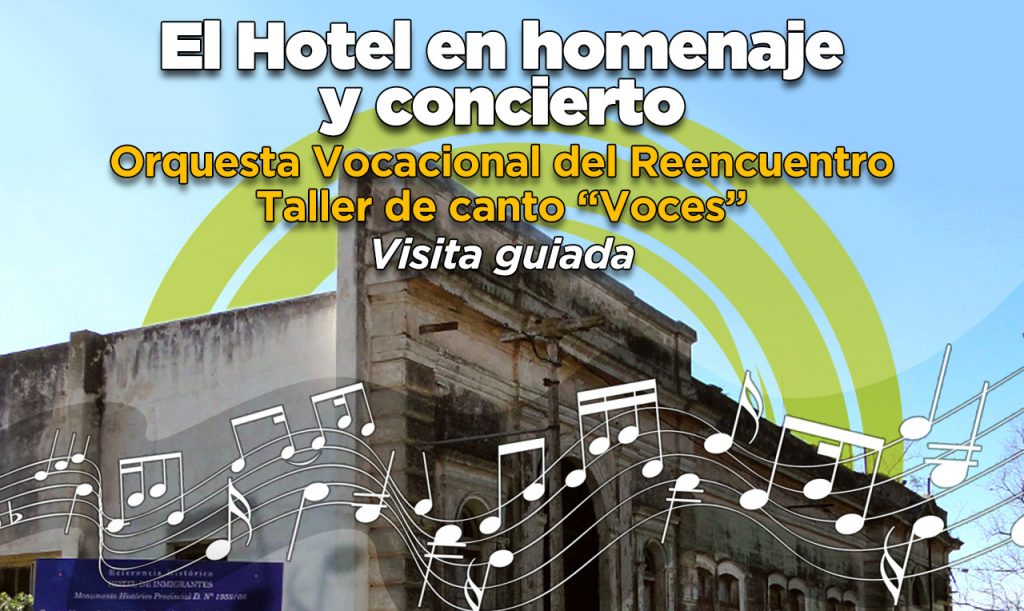 Convocatoria solidaria en favor de la restauración del Hotel de los Inmigrantes.