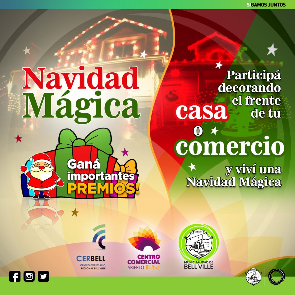 Vecinos y Centros Vecinales invitados a la “Navidad Mágica” que llega con importantes premios.