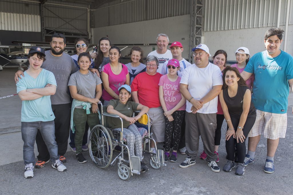 Los integrantes del Taller Recrearte disfrutaron de un picnic.