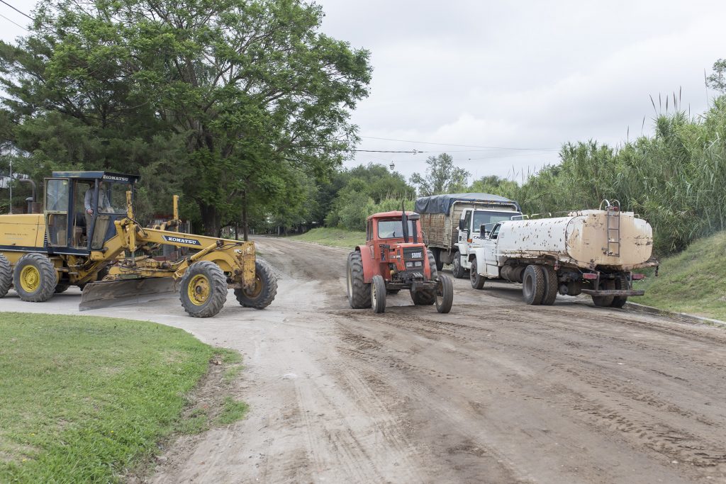 Reparaciones de calles de tierra.