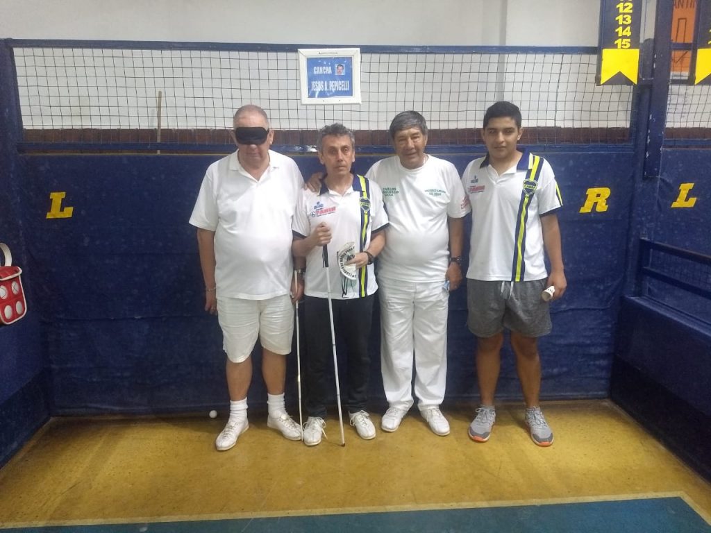 Relevante torneo de bochas para ciegos.