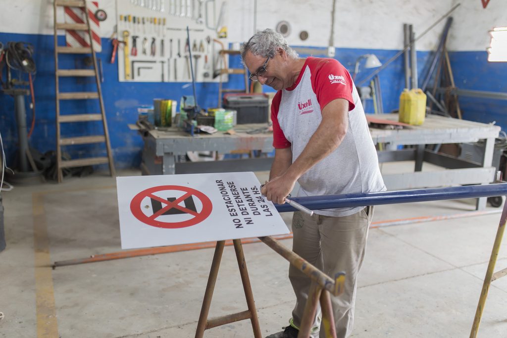 La tarea diaria en el Taller Vial.