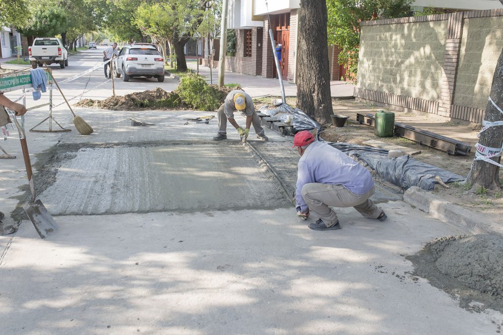 Bacheo de calles.