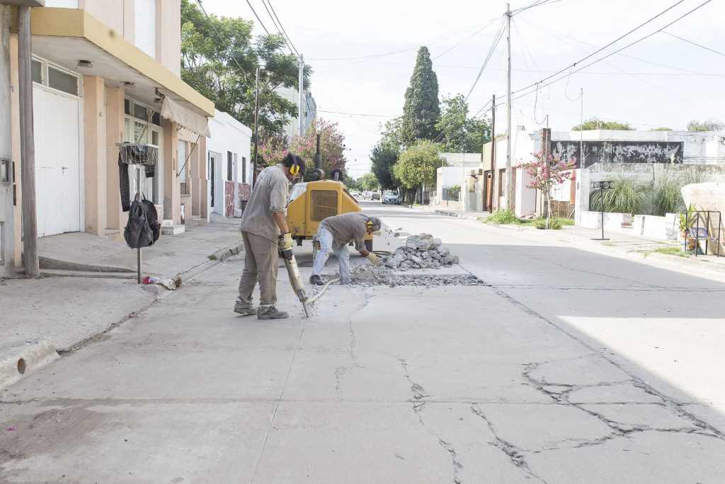 Bacheos de calles.