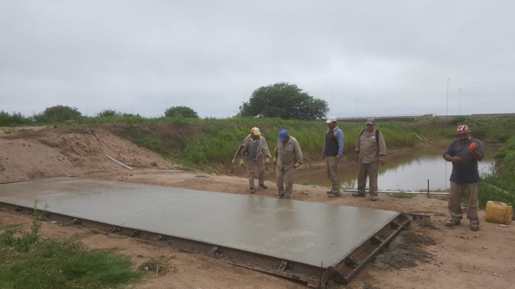 Más trabajos en la laguna de retardo del Norte de la ciudad