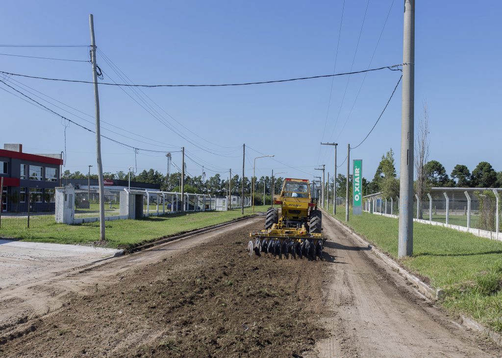 Reparación de calles de tierra.