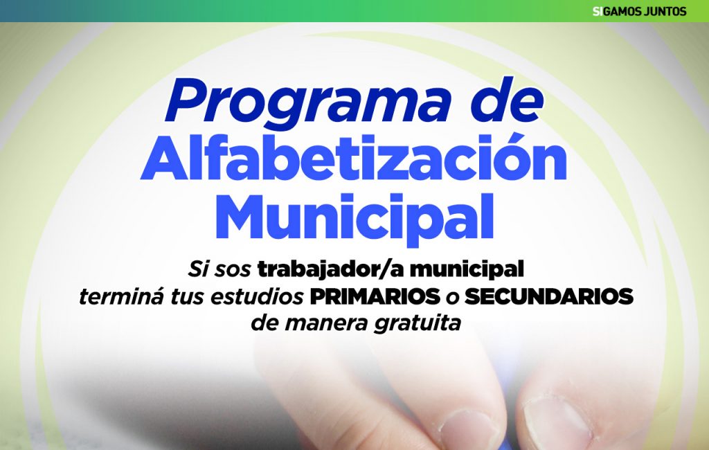 Empleados municipales completan estudios primarios y secundarios.