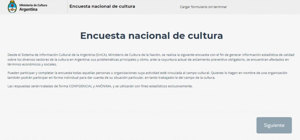 ¿Cómo participar de la encuesta nacional de Cultura?