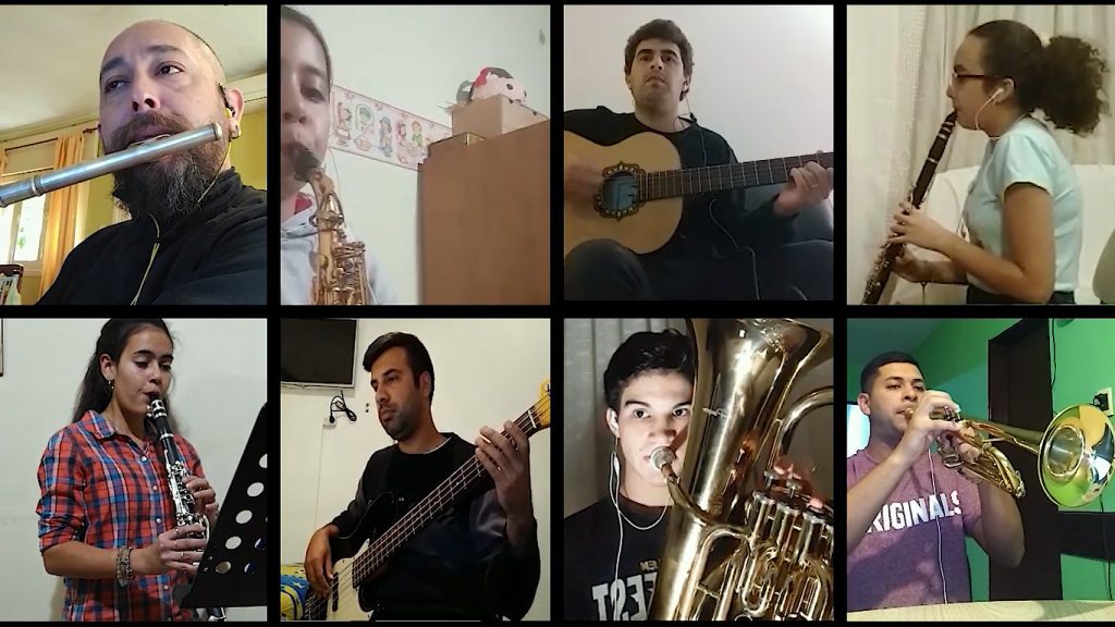 Clases virtuales de la Escuela Municipal de Música para continuar con la enseñanza.