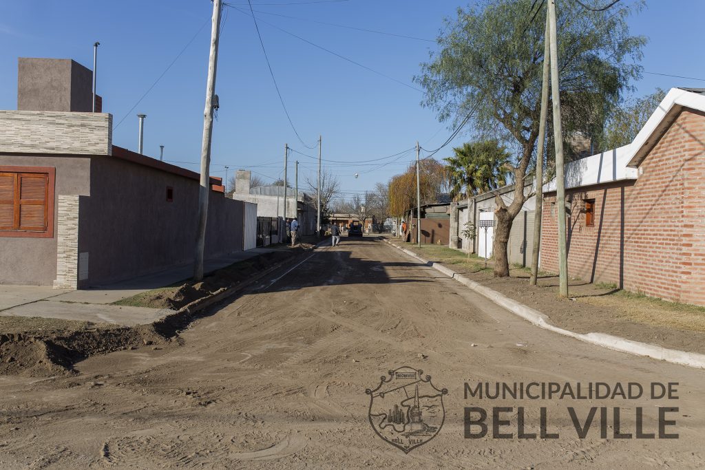 Concluyó la obra de cordón cuneta en Pasaje Rojas.