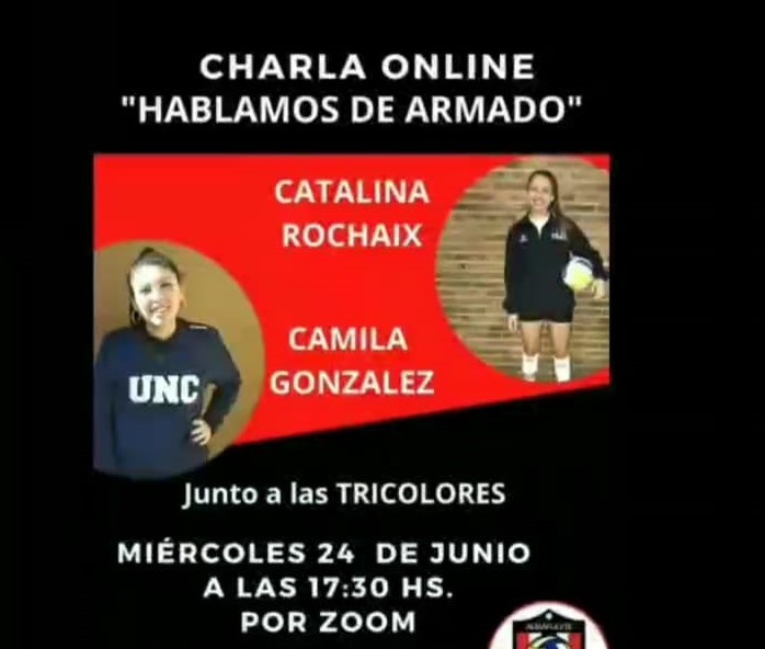 Charla virtual sobre vóley a cargo de la deportista local Catalina Rochaix