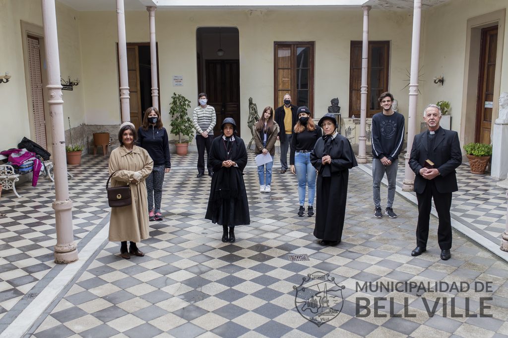 Rodaje de una película bellvillense en la Casa de la Cultura