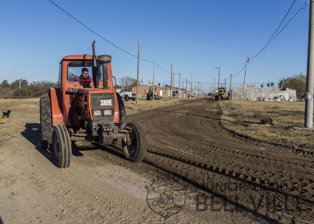 Arreglo de calles de tierra.