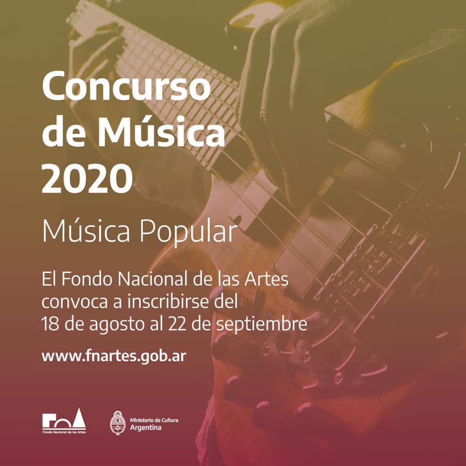 Llamado a participar de un certamen de música popular con importantes premios.