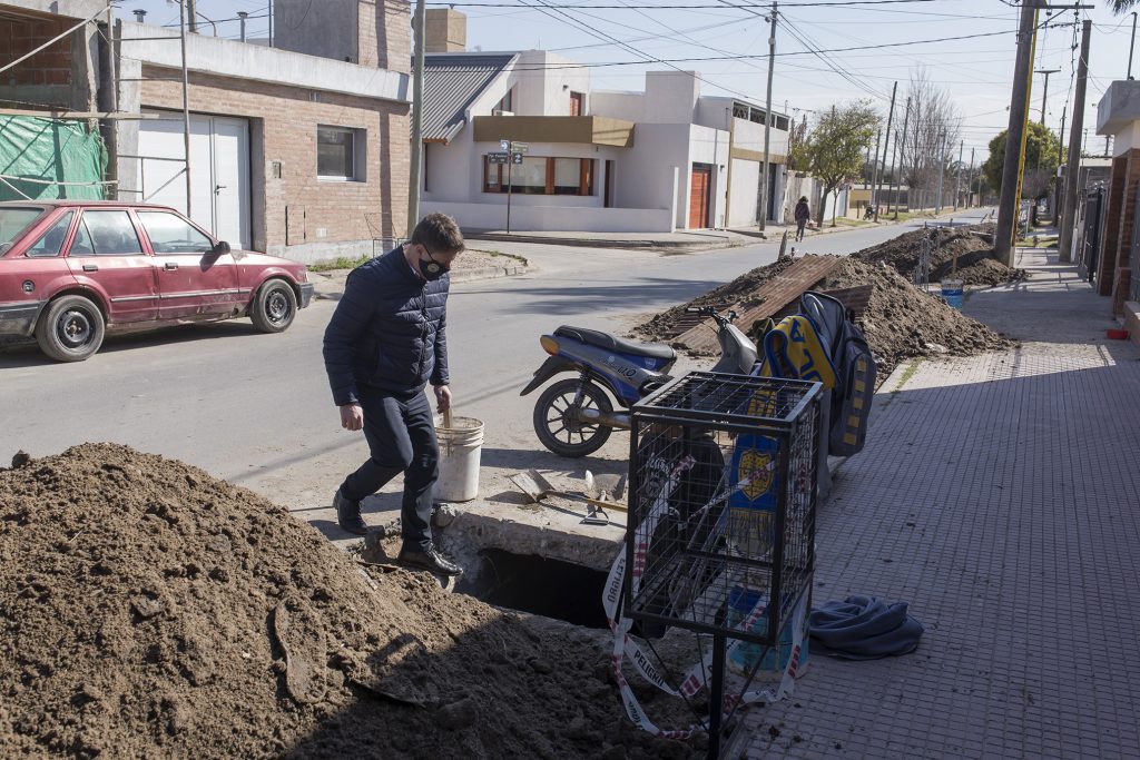 El intendente prosigue con el recorrido por distintas obras públicas.