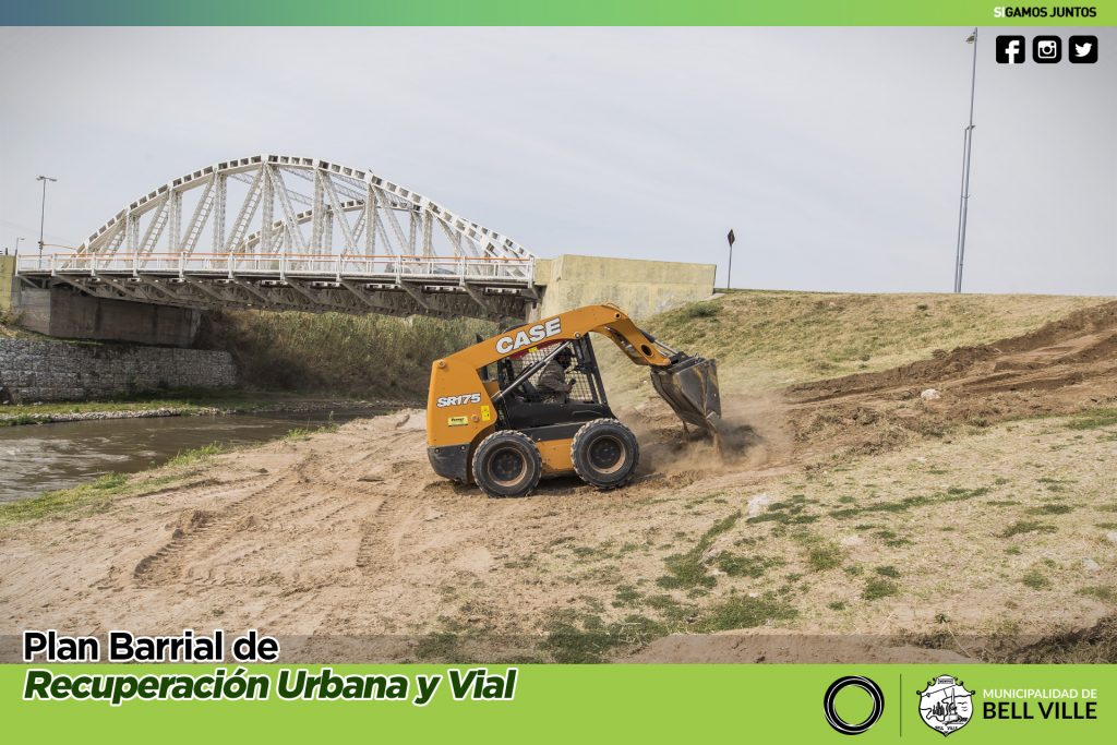 Se reacondicionó otra parte de la barranca del río.