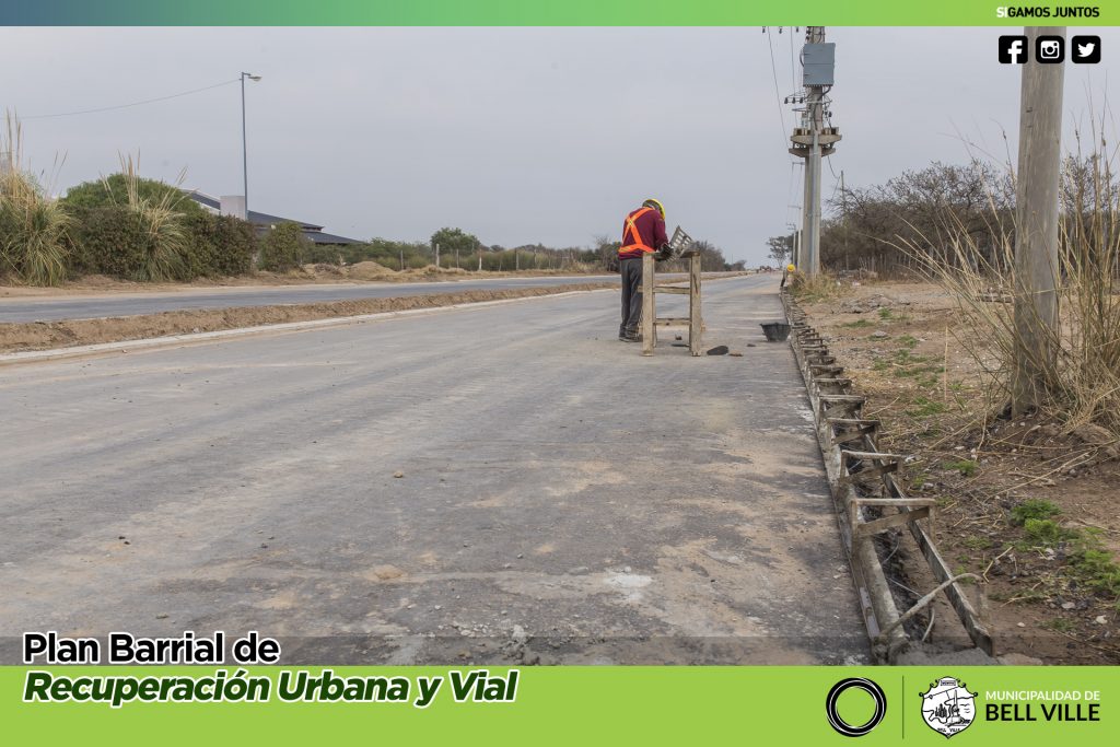 Importante avance de obra en el acceso Oeste a la ciudad.