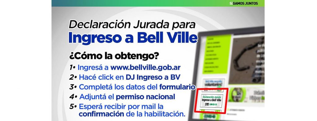 Desde esta semana regirá la declaración jurada para el ingreso a Bell Ville.