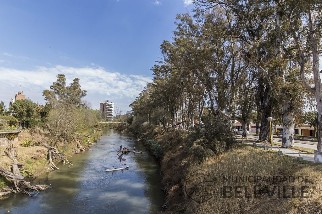 El sábado comenzó la extracción de árboles y ramas del lecho del río Ctalamochita.