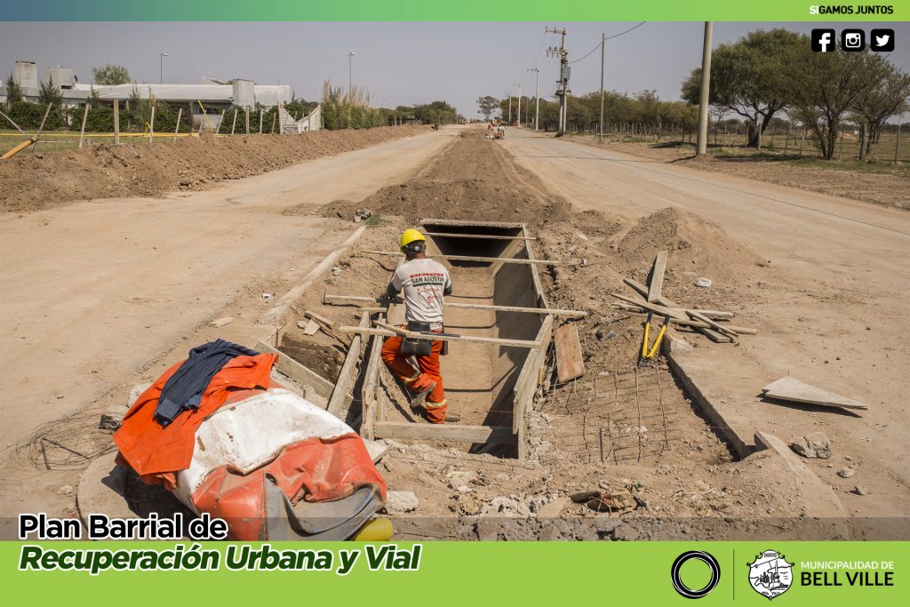 Avances en el desagüe del acceso Oeste de la ciudad