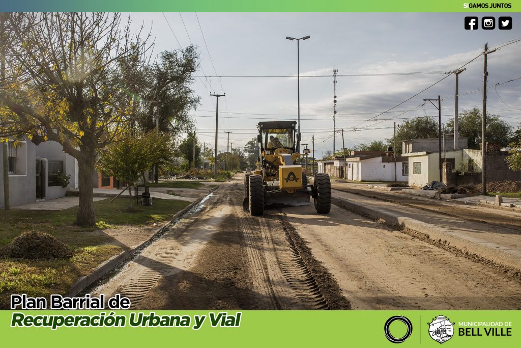 Mantenimiento de calles de tierra.